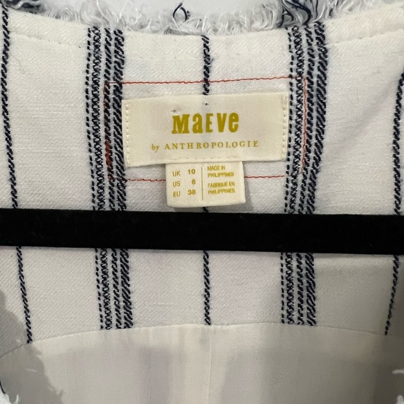 Maeve stripped button down midi dress. Anthropologie Size 6. - Picture 3 of 7